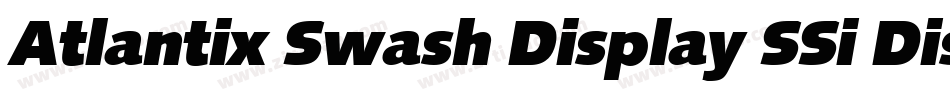 Atlantix Swash Display SSi Display Italic字体转换